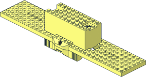 Train Base  6 x 30 Assembly without Battery Holder and Battery Cover