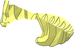 ~Minifig Hat with Folder Brim and Bob Cut Hair - Hair Outside