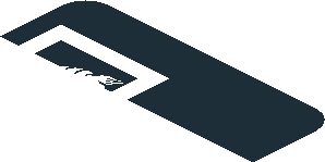 ~Sticker 0.8 x 1.9 with White Logos on Black Background Left - First Face ~Sticker 0.8 x 1.9 with White Logos on Black Background Left - First Face