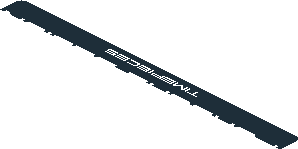 ~Sticker 2.0 x 3.8 with White Logos on Black Background - First Face ~Sticker 2.0 x 3.8 with White Logos on Black Background - First Face