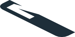 ~Sticker  0.8 x  3.0 with White Logos on Black Background Right - Twelfth Face