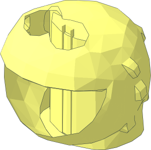 ~Minifig Head Sesame Street Cookie Monster