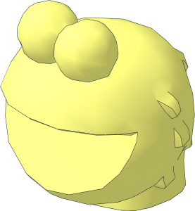 Minifig Head Sesame Street Cookie Monster