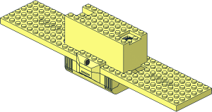 Train Base  6 x 30 Assembly Complete (Batteries Missing)