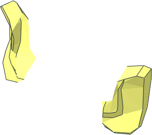 ~Minifig Hair Swept Forward with Ears - Ears