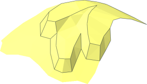 ~Minifig Head Winnie The Pooh Rabbit Hair