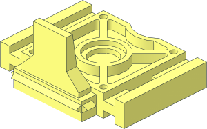 ~Technic Wheel Holder  9 x  3 -  2 x  2 Section with Guard Rails