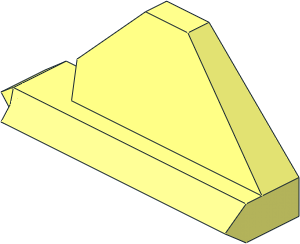 ~Technic Wheel Holder  7 x  3 - Side Panel Small