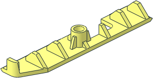 ~Technic Wheel Holder  7 x  3 - Side Panel Large with Wheel Holder Pin