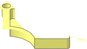 ~Technic Wheel Holder  9 x  3 -  2 x  2 Section with Guard Rails - Quarter