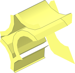 ~Wheel 16 x 75 Motorcycle Solid, Centre Area 1/2