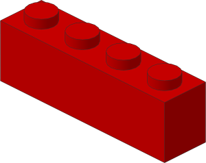 ~_Brick  1 x  4 Red (Obsolete)
