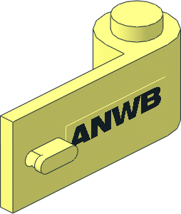 Door 1 x 3 x 1 Right with ANWB Logo Sticker Door 1 x 3 x 1 Right with ANWB Logo Sticker