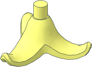 Minifig Food Banana Peel