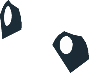 ~Minifig Head Mouse Eyes Pupil with Highlight Pattern