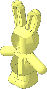 ~Animal Rabbit Standing without Patternable Areas