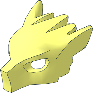Minifig Mask Wolf