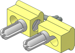 Electric Plug (Type 4) Single with Cable End (Plugs placed flat)