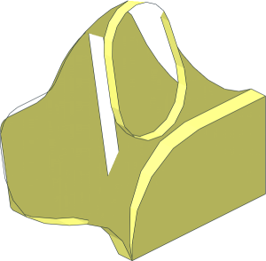 ~Animal Dog Head  2 x  3 x  2.333 - Sides