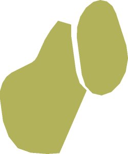 ~Animal Dog Head  2 x  3 x  2.333 - Patternable Areas