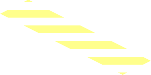 ~Tile  1 x  4 with Danger Stripes Red Pattern - Zig