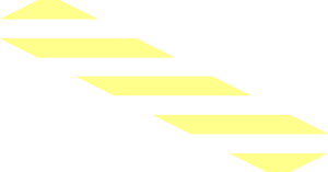 ~Tile  1 x  4 with Danger Stripes Red Pattern - Zag