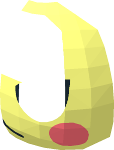 ~Minifig Head Animal Crossing Squirrel Marshal Face with Cheeks Pattern