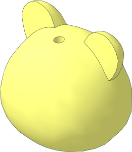 Minifig Head Animal Crossing Squirrel / Cub