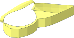 ~Animal Butterfly with Stud Tube without Patternable Surface - Half