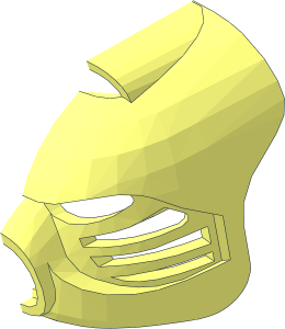 ~Constraction Mask Hau Elongated with Axle - Half