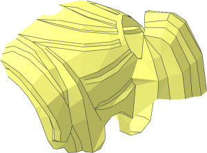 ~Minifig Hair Female Pigtails High, Long Bangs, Hole on Top - Hair left