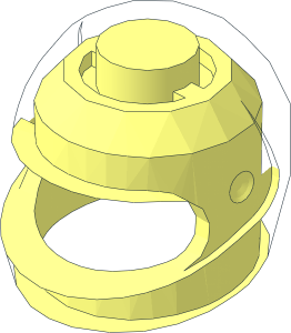 ~Minifig Helmet Standard - Base without Top Surface