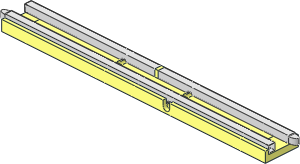 Train Track 12V Straight Insert Type 2 with Isolation Train Track 12V Straight Insert Type 2 with Isolation