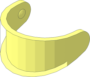 ~Minifig Helmet Visor Standard without Front Surface