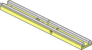 ~Train Track 12V Straight Insert Type 2 with Isolation