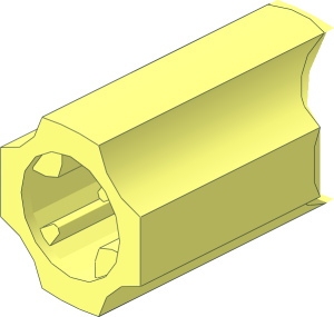 ~Technic Angle Connector Half - for 11.25 Deg Sections