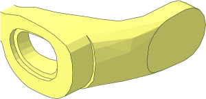 ~Minifig Cap Aviator Goggles - Half