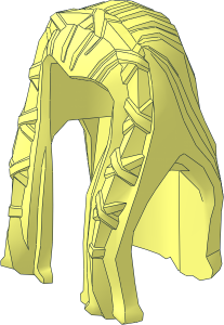 Minifig Hair Long with Braided Front