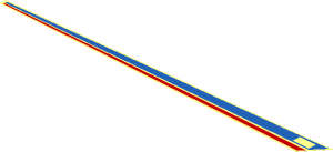 ~Sticker  1.5 x 23.9 with Red and Blue Stripes and "4011" - Main