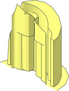 ~Brick Round  2 x  2 Curved 45 Degrees - R80 - Quarter