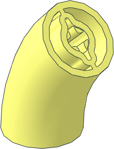 Brick Round  2 x  2 Curved 45 Degrees - 80 LDU Radius