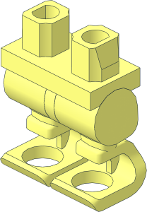 Minifig Hips and Legs with Spring Prosthetic Legs