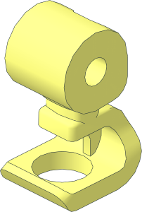 Minifig Leg Right Spring Prosthetic