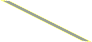 Sticker  0.6 x 12.7 Parallelogram Right Leaning with Light Grey Stripe