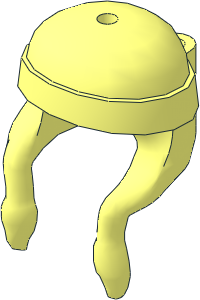 Minifig Hair Long with Headband