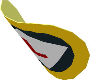 Sticker  1.9 x  1.9 Round with Red "L" in White/Black/Yellow Logo (Formed)