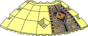 Panel 14 x 14 x 2.667 Quarter Saucer with Right UFO Pattern Panel 14 x 14 x 2.667 Quarter Saucer with Right UFO Pattern