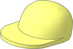 Minifig Cap with Long Flat Peak