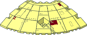 Panel 14 x 14 x 2.667 Quarter Saucer Millennium Falcon Pattern Panel 14 x 14 x 2.667 Quarter Saucer Millennium Falcon Pattern