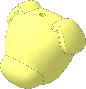 Minifig Head Animal Crossing Dog Jack Russel Terrier